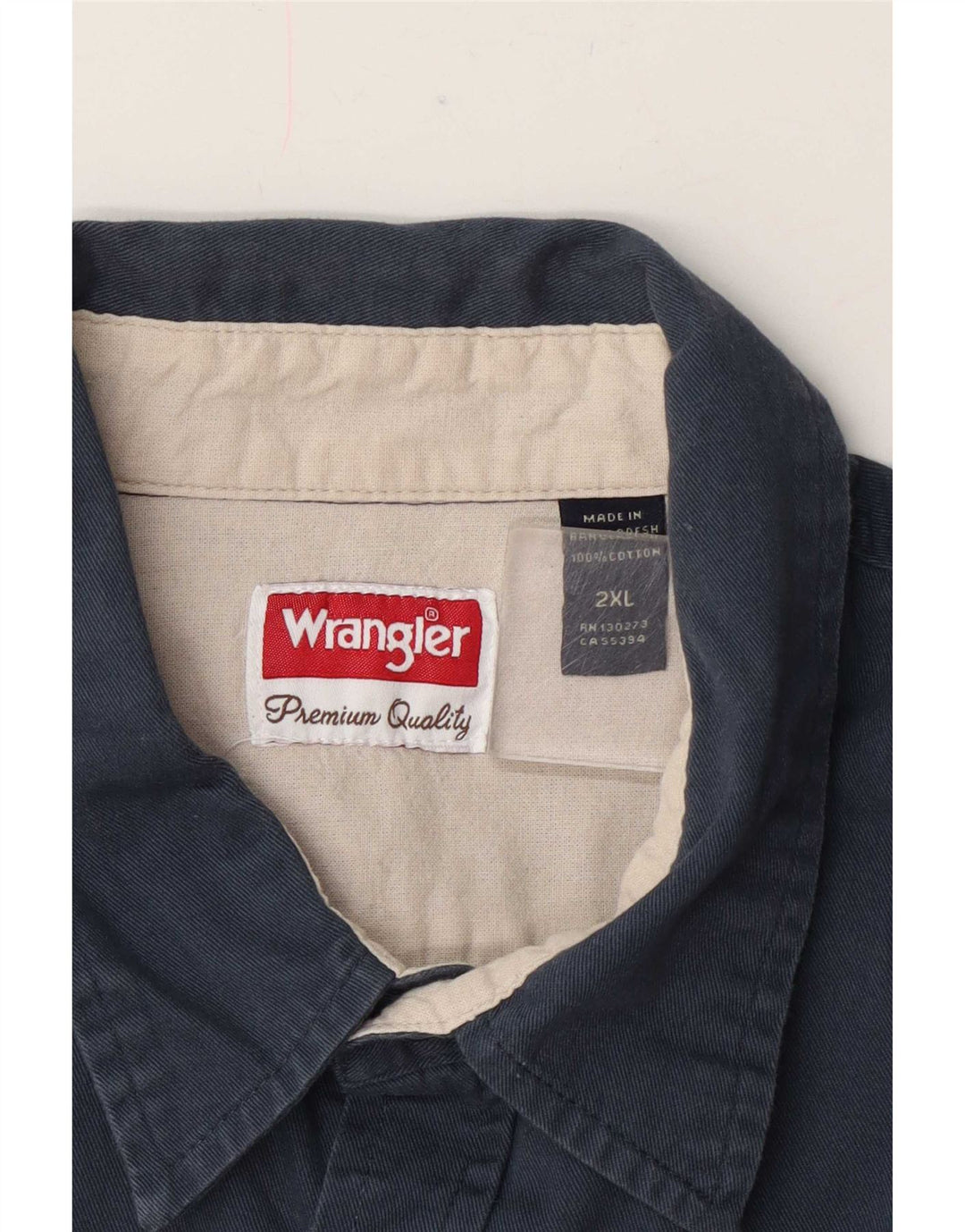 Wrangler muška košulja 2XL tamnoplavi pamuk
