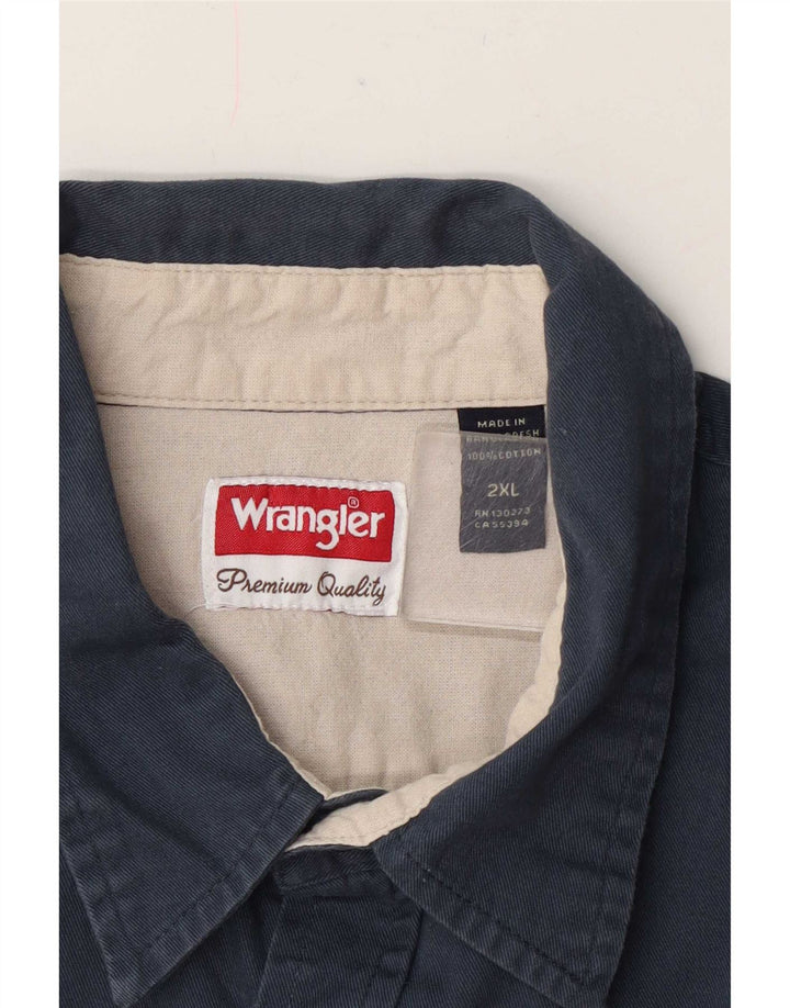 Wrangler muška košulja 2XL tamnoplavi pamuk