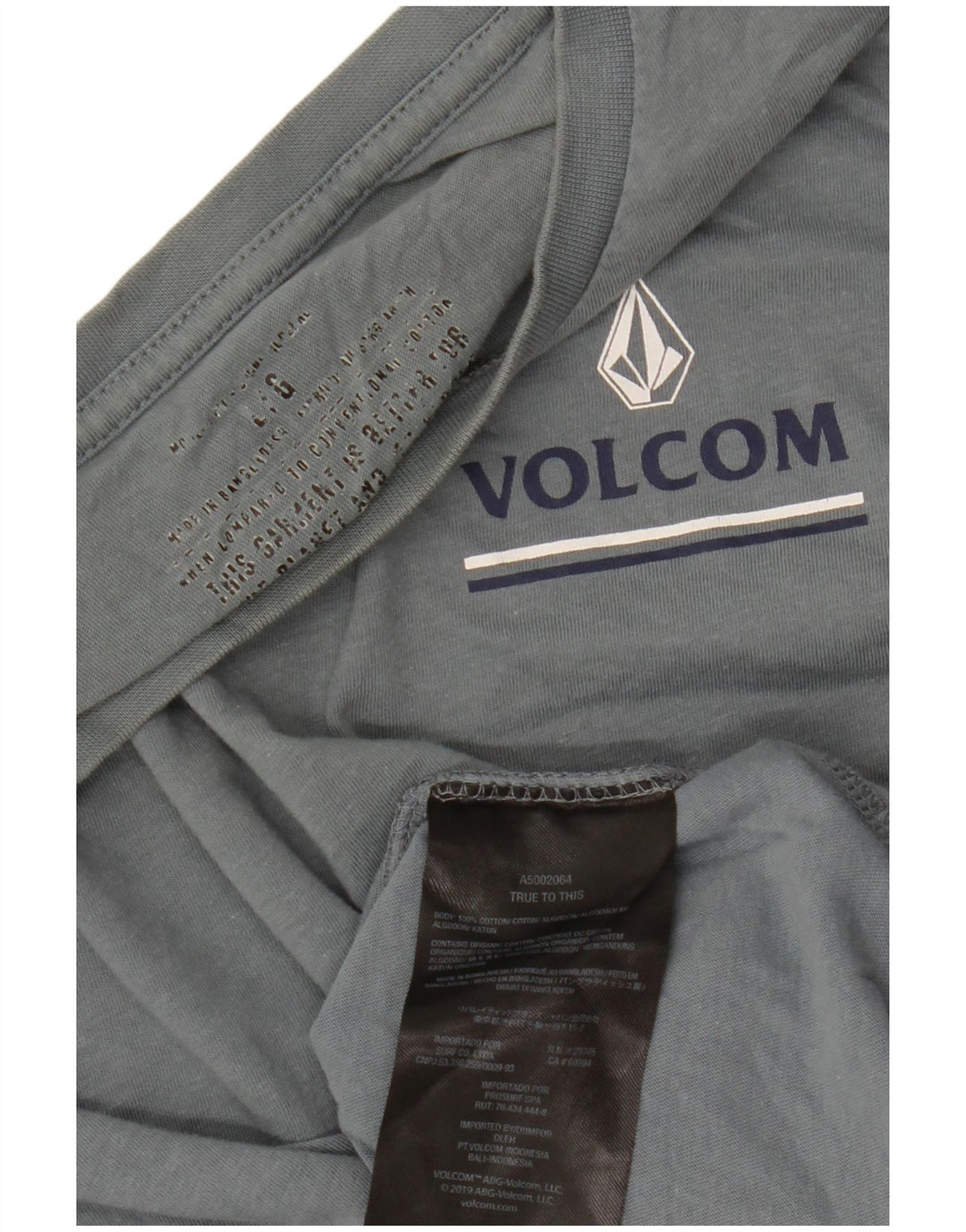 VOLCOM Ženska majica kratkih rukava s grafičkim motivima UK 16 Large Blue Cotton