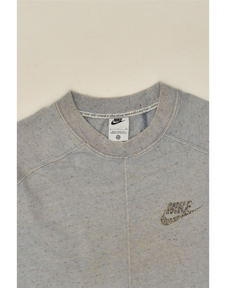 NIKE Mens T-Shirt Top Small Grey Flecked Cotton Vintage Nike and Second-Hand Nike from Messina Hembry 