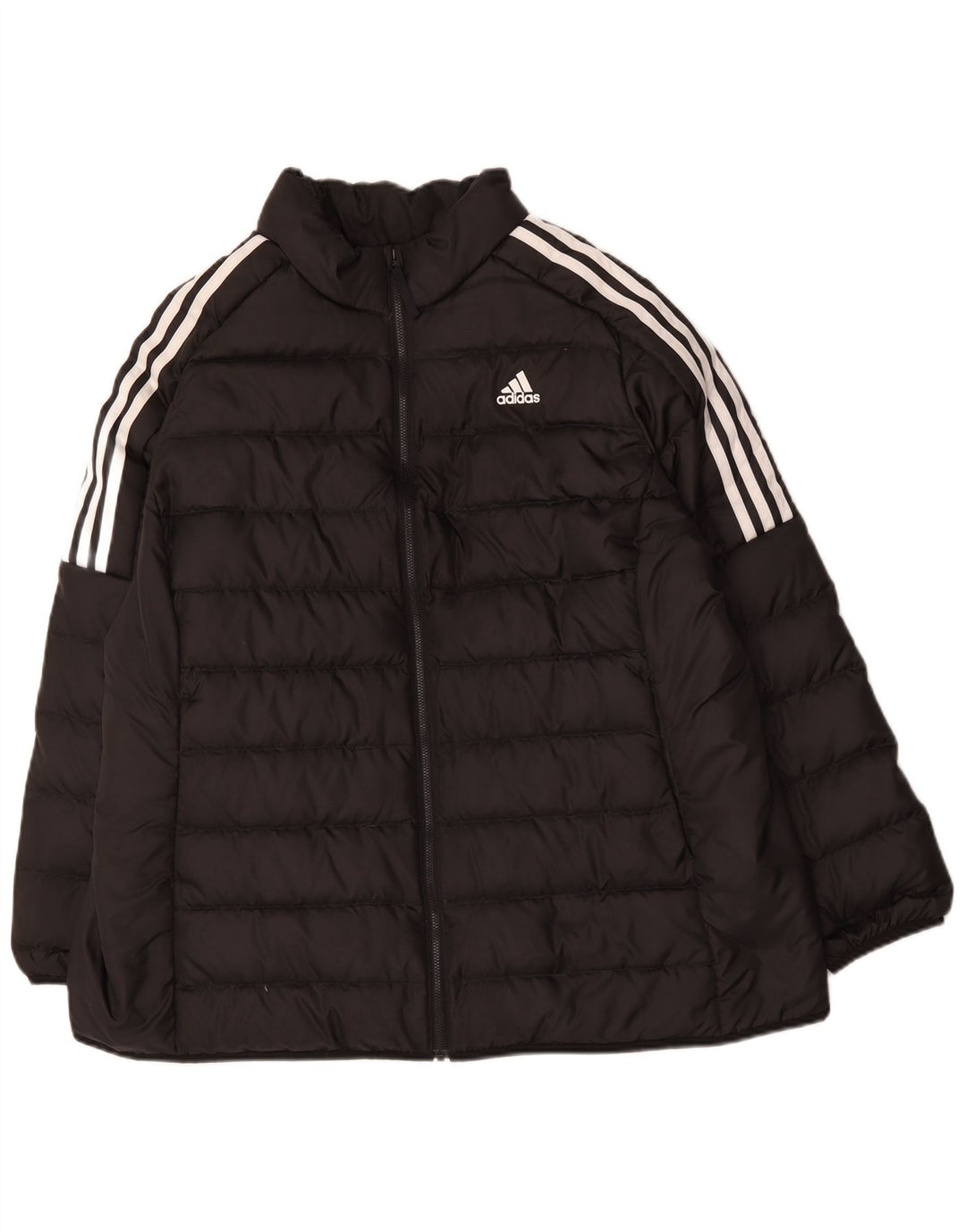 Adidas ženska podstavljena jakna UK 24/26 2XL crni poliester