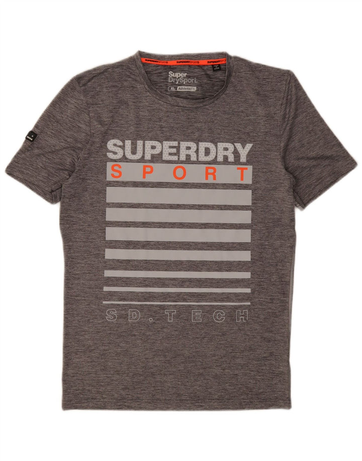 Superdry muška majica kratkih rukava s grafičkim motivima XL s sivim pjegama
