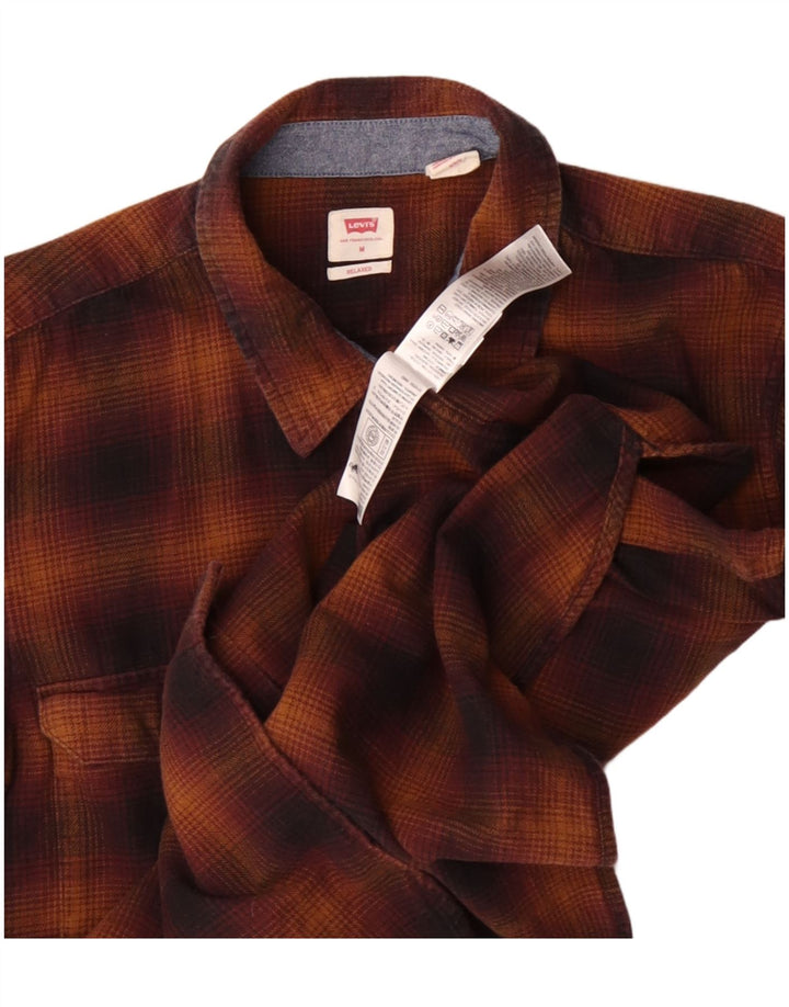 Levi's muška karirana košulja opuštenog kroja od flanela srednje smeđeg kariranog pamuka