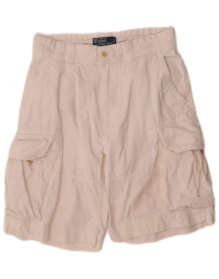 Polo Ralph Lauren muške kargo kratke hlače W30 Srednje bijeli pamuk
