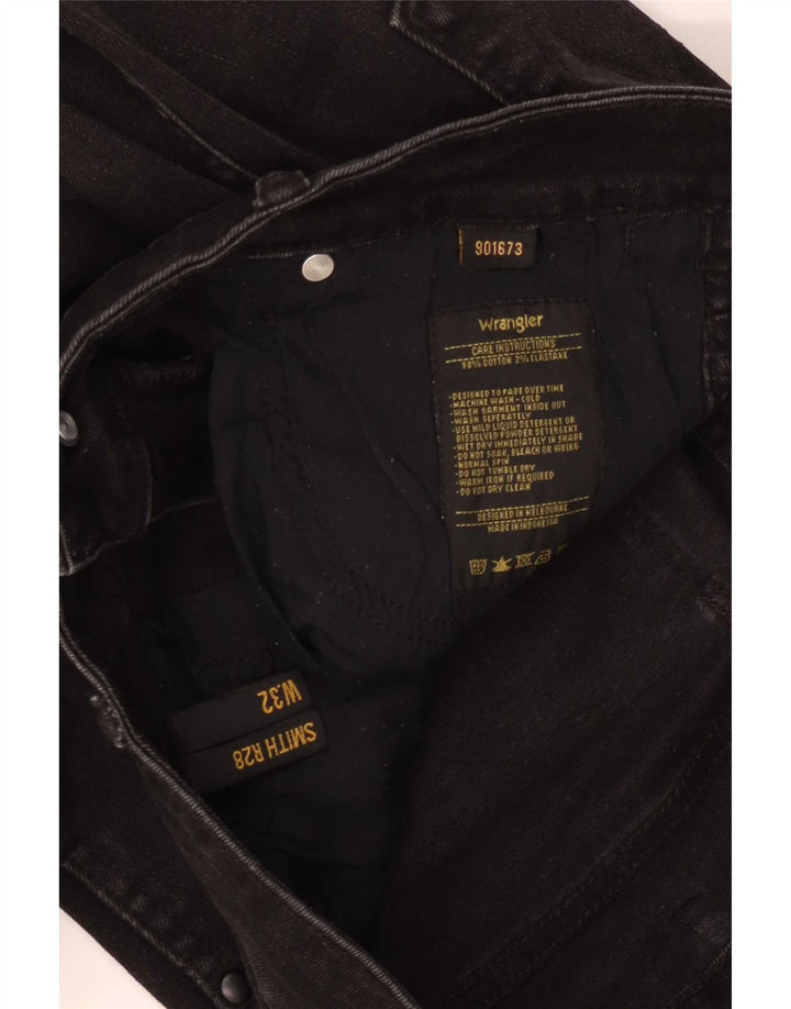 Wrangler ženske uske traperice W32 L28 crni pamuk