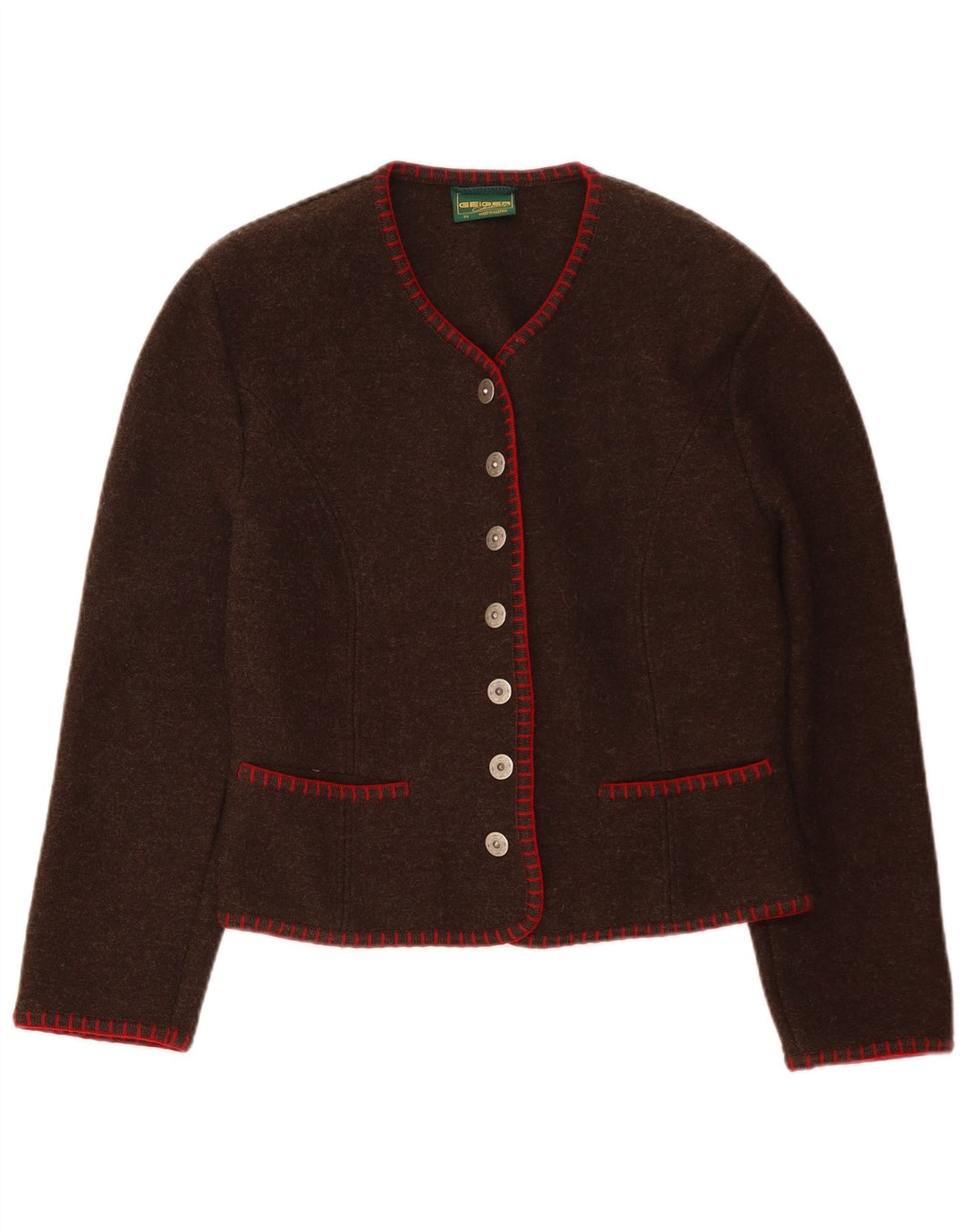 GEIGER Ženska jakna sa 7 gumba IT 44 Srednje smeđa