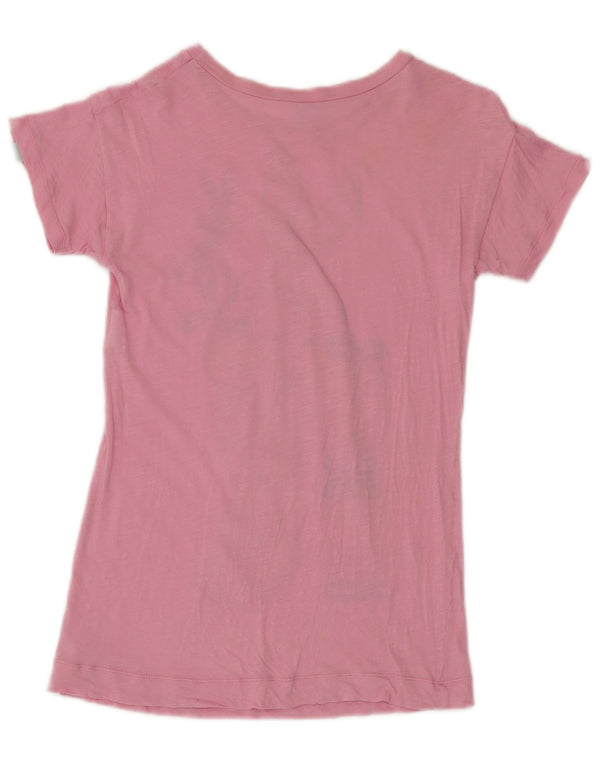 Majica kratkih rukava Benetton Girls Bugs Bunny Graphic T-Shirt Top 7-8 Years Medium Pink Pamuk