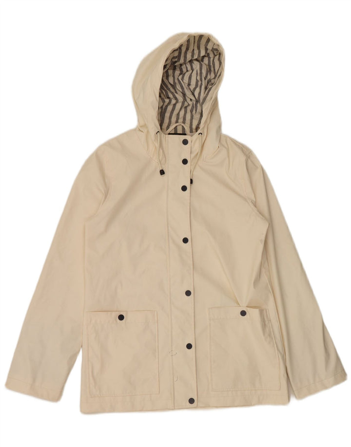 Topshop ženska velika kišna jakna s kapuljačom UK 10 Small Off White