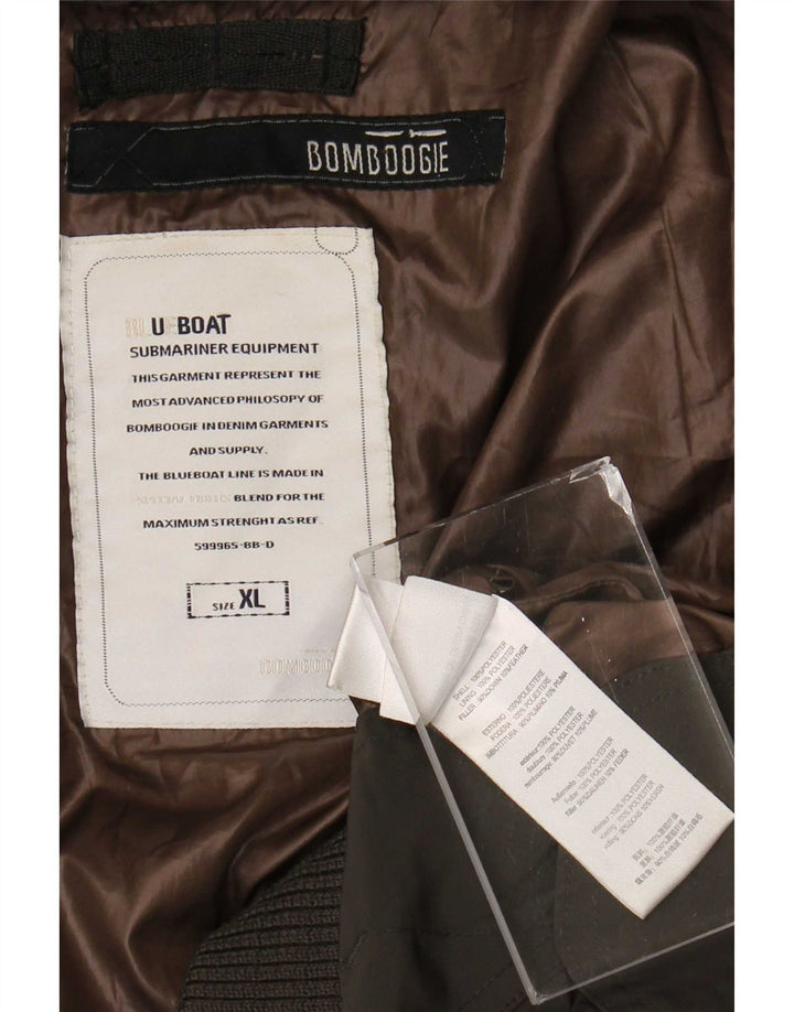Bomboogie muška podstavljena jakna s kapuljačom UK 42 XL sivi poliester
