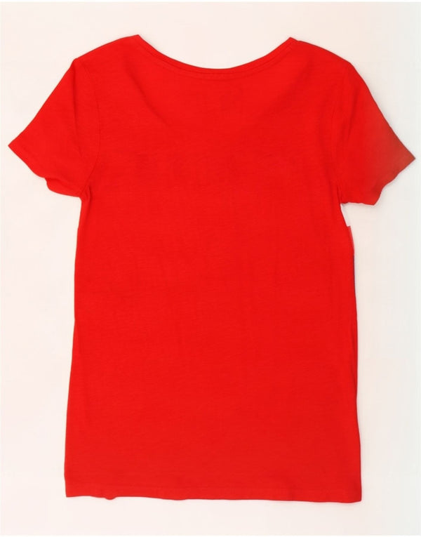 Tommy Hilfiger Ženska grafička majica kratkih rukava UK 6 XS Red Colourblock