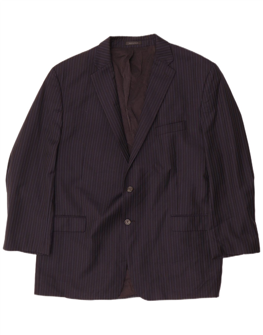 RALPH LAUREN Muška jakna sa 2 gumba IT 52 XL Mornarsko plava vunena prugasta