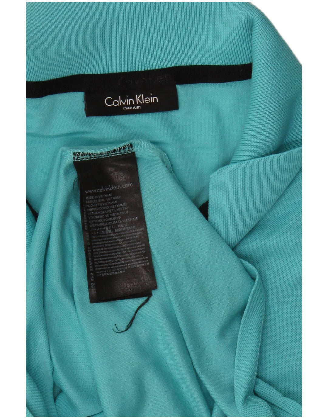 Calvin Klein muška polo majica Srednje plavi pamuk