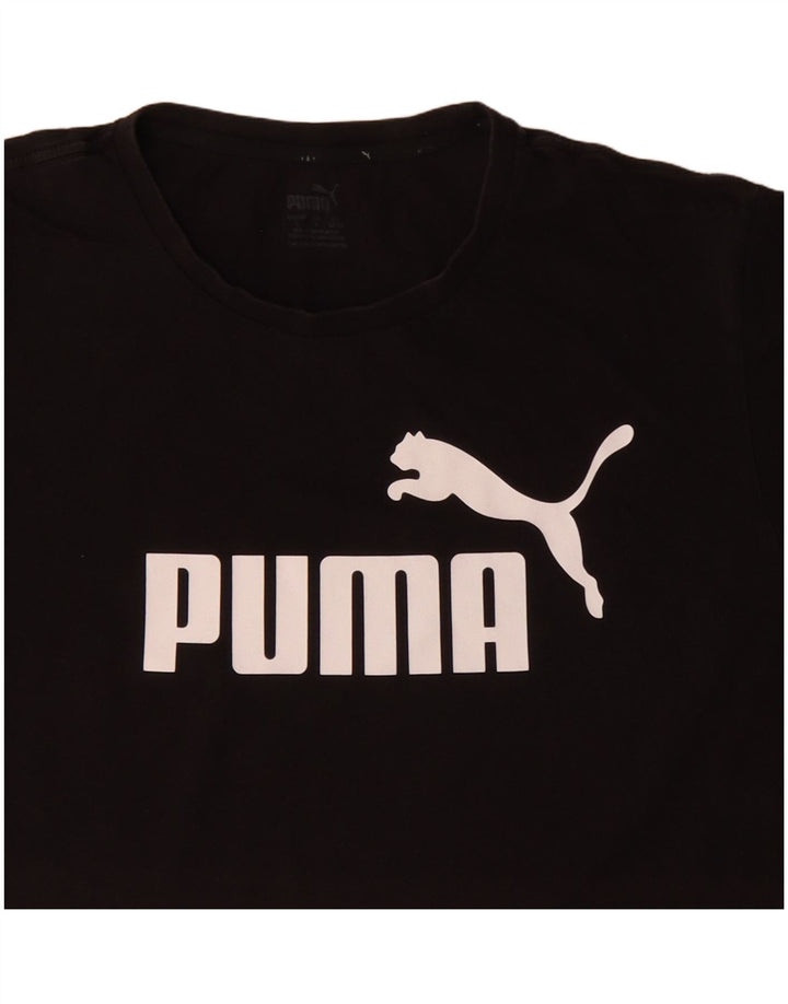 Puma muška majica s grafičkim motivima, veliki crni pamuk