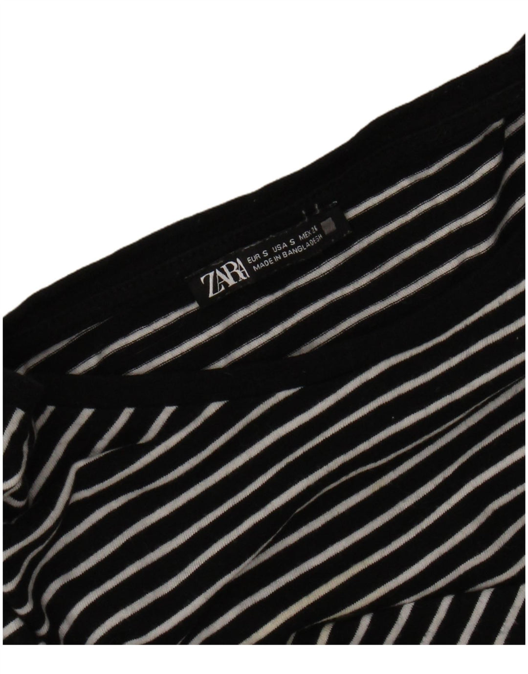 Zara ženska majica kratkih rukava UK 10 na male crne pruge