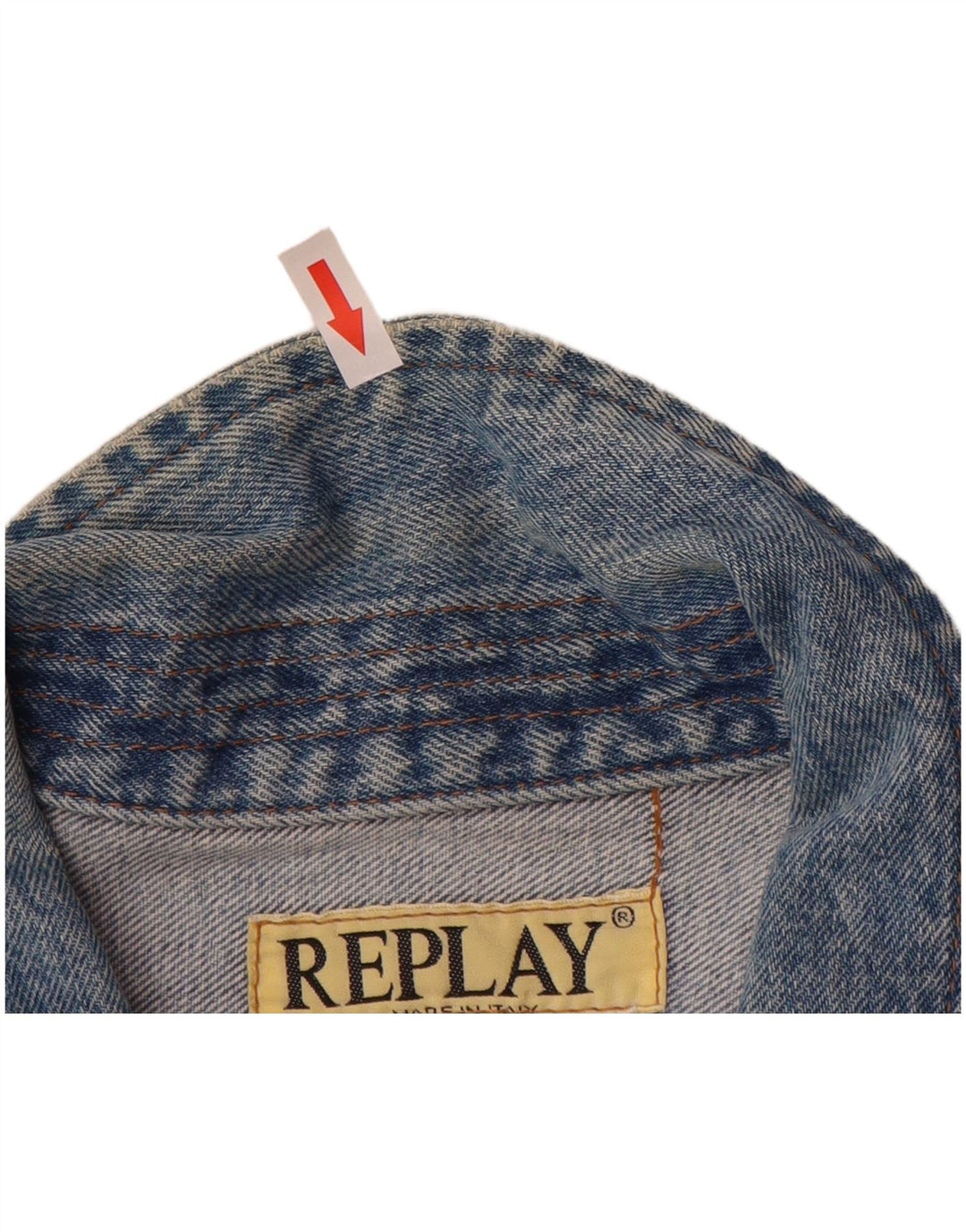 Replay muška traper jakna UK 40 Large Blue Cotton
