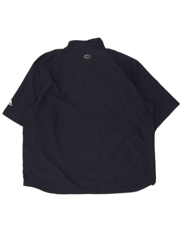 Adidas Mens Climacool Zip Neck Pullover Tracksuit Top 2XL Navy Blue Sports