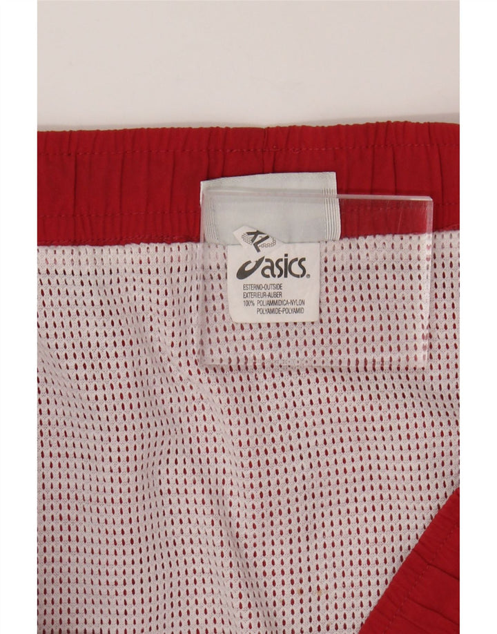 ASICS Mens Sport Shorts XL Red Polyamide