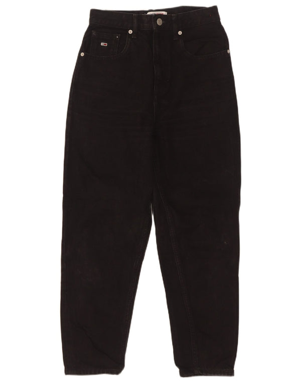 Tommy Hilfiger Womens Crop Tapered Jeans W25 L25 Black