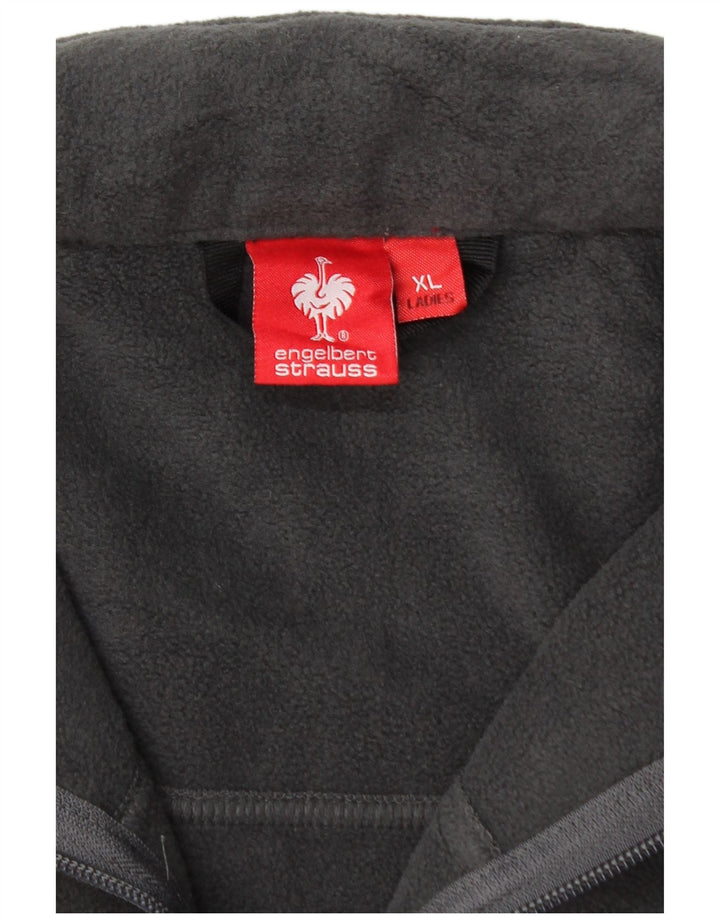 ENGELBERT STRAUSS Ženska jakna od flisa UK 18 XL Sivi poliester