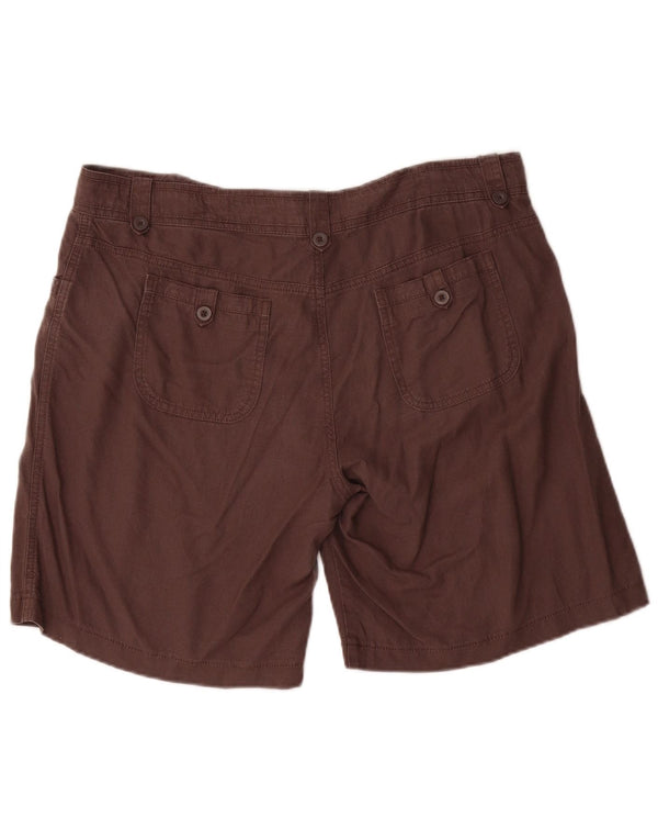 Marks & Spencer ženske ležerne kratke hlače UK 16 Large W36 smeđe platno