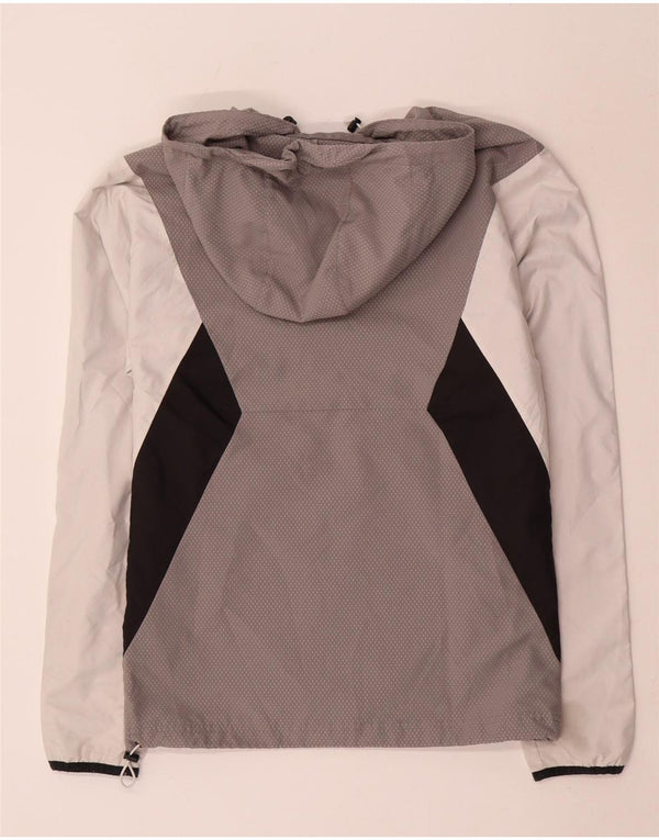 Adidas muška kišna jakna s kapuljačom UK 34 XS Siva poliester u boji