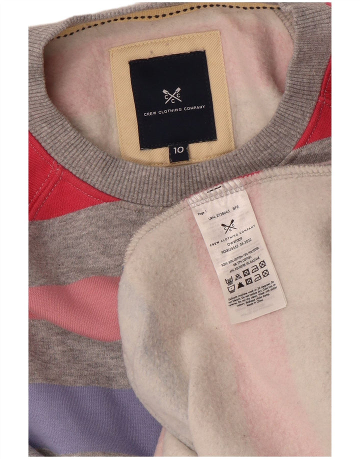 CREW CLOTHING Ženska majica s kratkim rukavima UK 10 na male raznobojne pruge