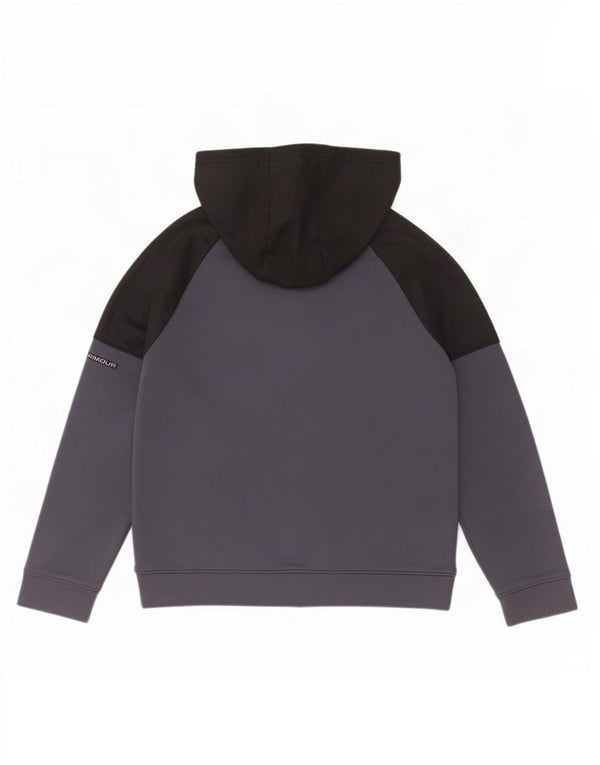 Under Armour pulover s kapuljačom na patentni zatvarač 9-10 godina srednje tamnoplave boje