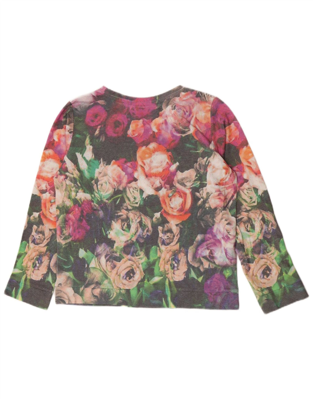 Ženska majica s kratkim rukavima Zara Trafaluc UK 14 srednje raznobojna cvjetna