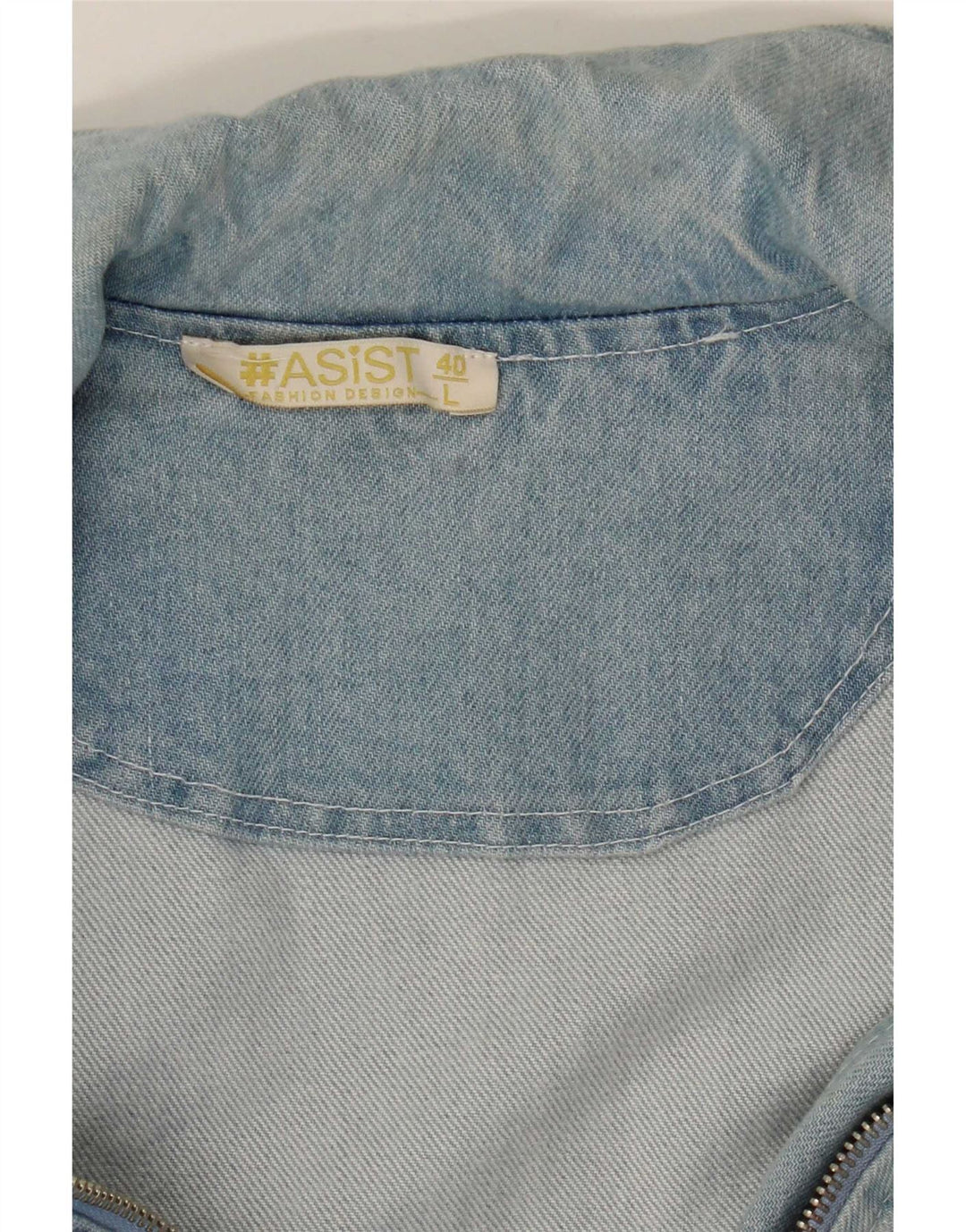 Vintage ženska traper jakna UK 14 Large Blue Cotton