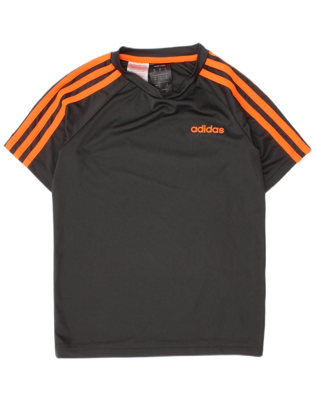 Adidas Climalite majica kratkih rukava za dječake 7-8 godina siva poliester