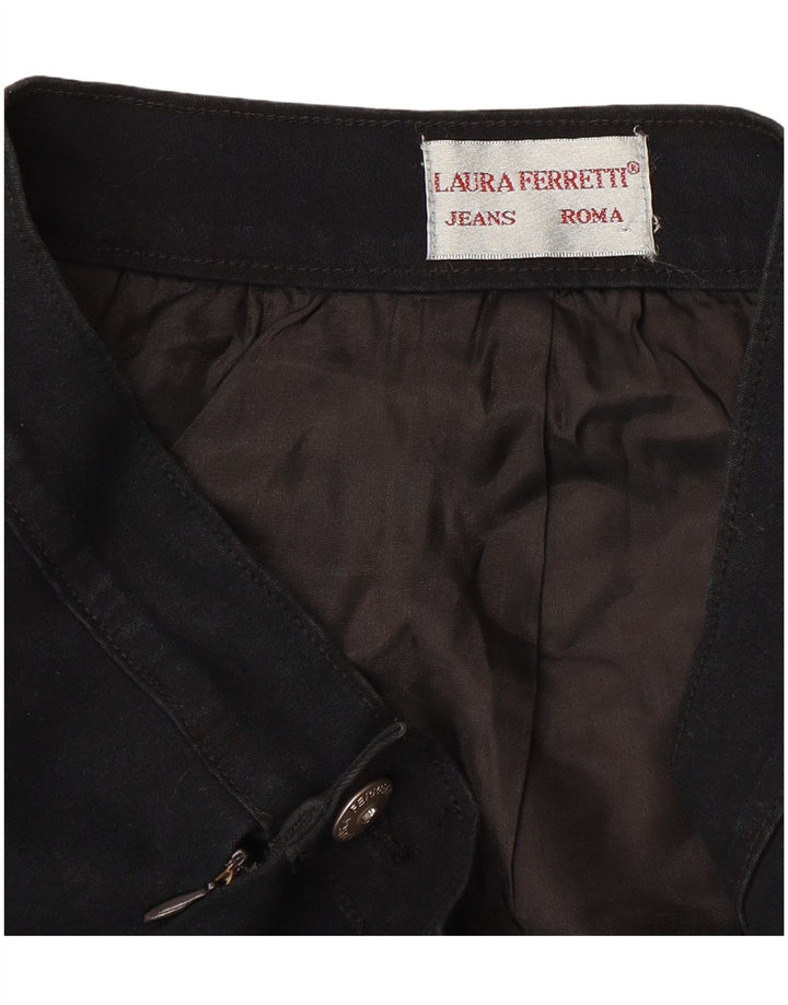 VINTAGE ženska traper suknja W30 srednje crna