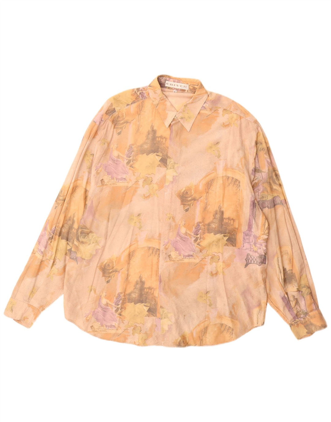 Criver muška majica s motivima, velika bež viskoza