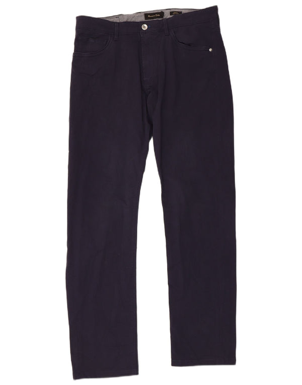 MASSIMO DUTTI Muške uske ležerne hlače EU 42 Large W32 L31 tamnoplave