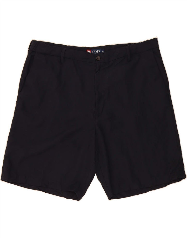 CHAPS Mens Chino Shorts W40 XL Navy Blue Polyester Vintage Chaps and Second-Hand Chaps from Messina Hembry 