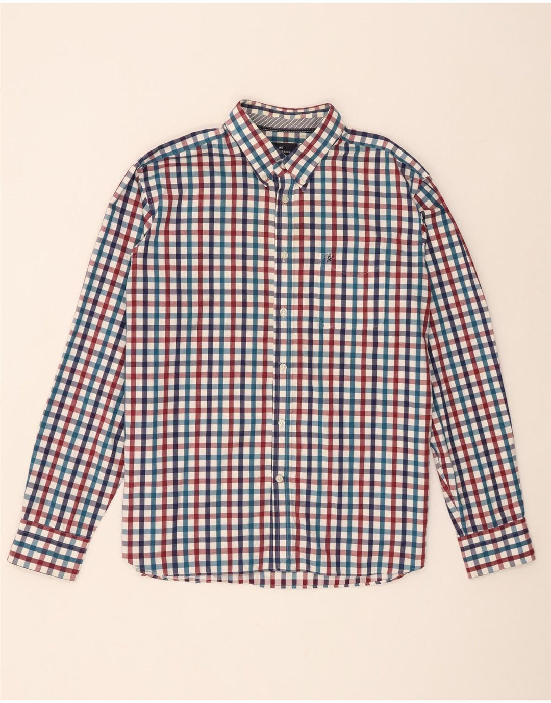 Marks & Spencer muška plava Harbor košulja XL višebojni gingham