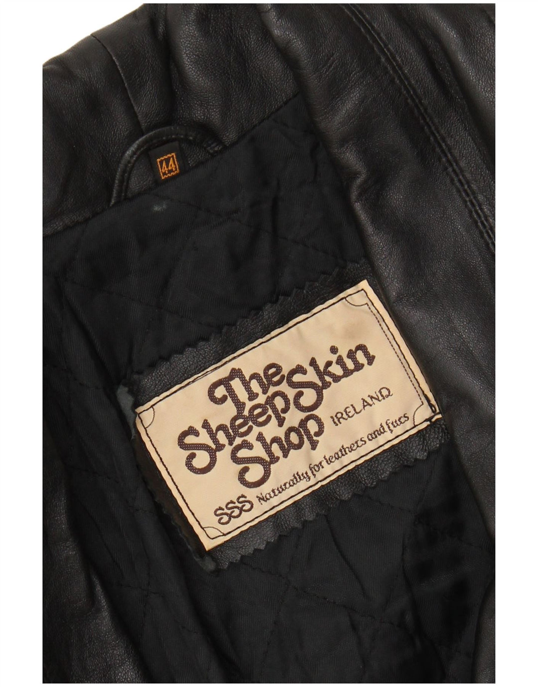 Vintage ženski kožni kaput EU 44 XL crna koža