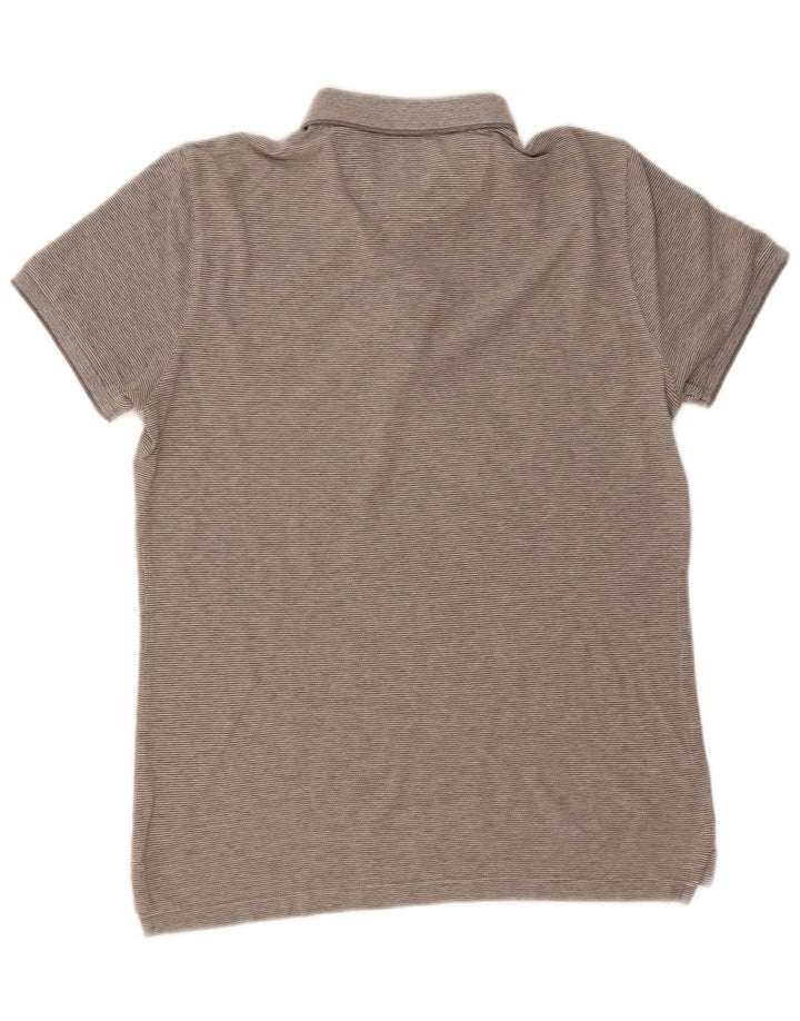 MASSIMO DUTTI Mens Casual Fit Polo Shirt Small Grey