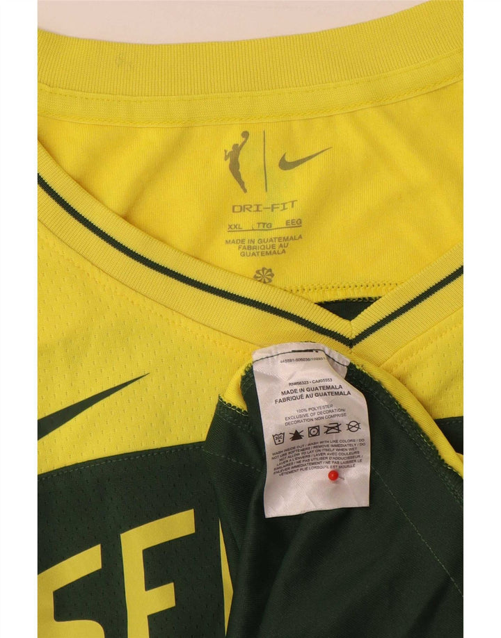Nike muški gornji dio prsluka Seattle Graphic 2XL zeleni poliester u blokovima boja