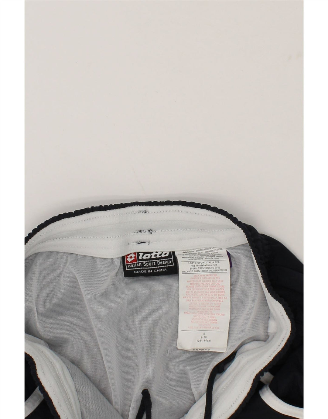 LOTTO Boys Sport Shorts 9-10 Years Small Navy Blue Polyamide Vintage Lotto and Second-Hand Lotto from Messina Hembry 
