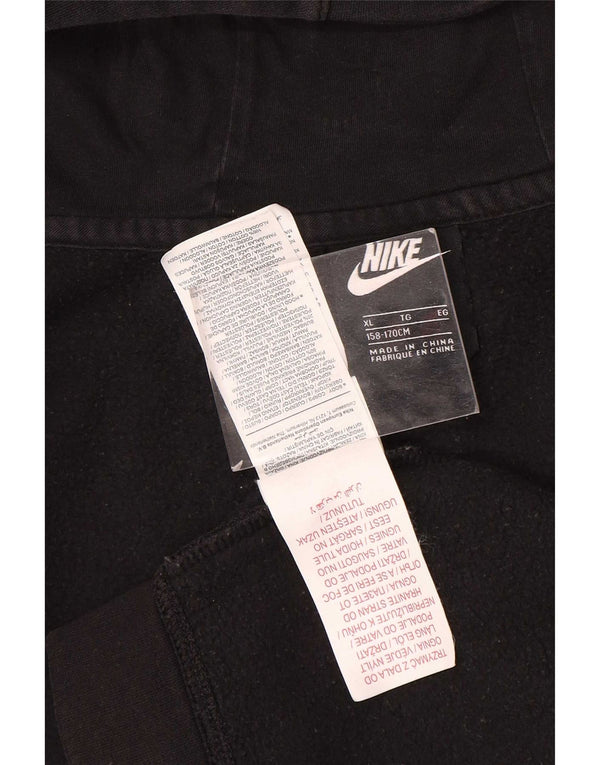 Nike Boys Zip pulover s kapuljačom 13-14 godina XL crni pamuk
