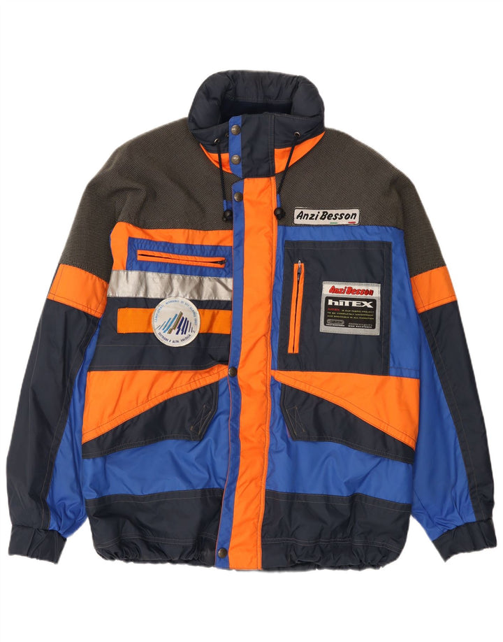 Anzi Besson muška skijaška jakna s kapuljačom IT 50 Large Blue Colourblock