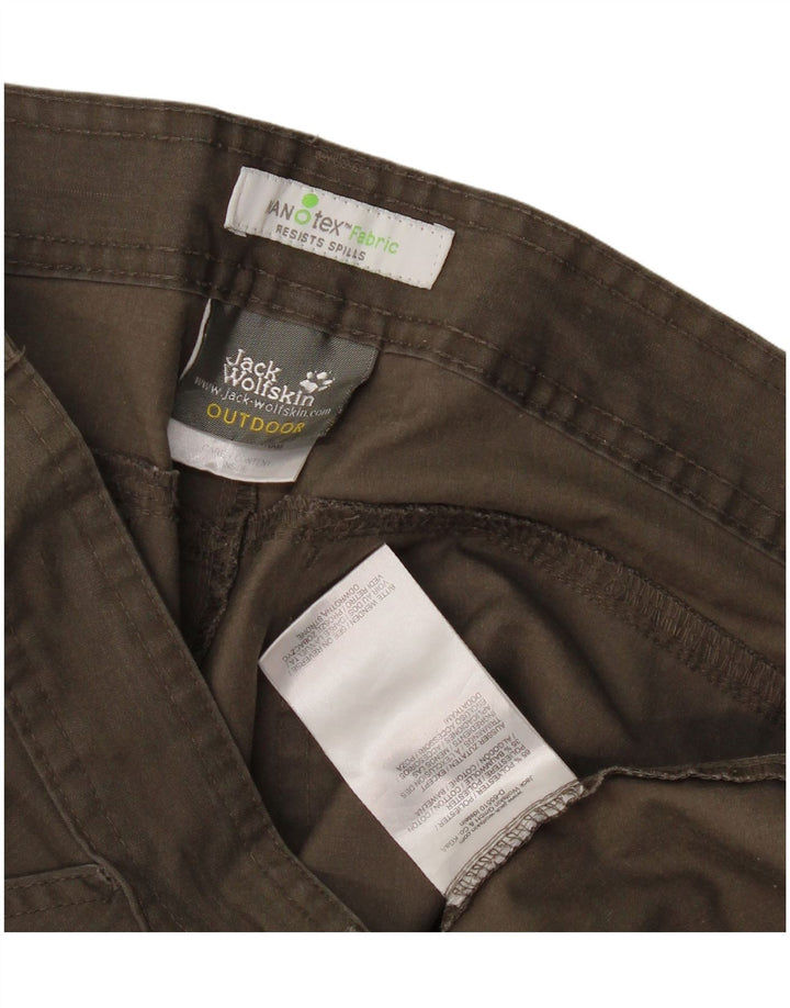 Jack Wolfskin ženske ravne kargo hlače srednje veličine W30 L30 kaki poliester
