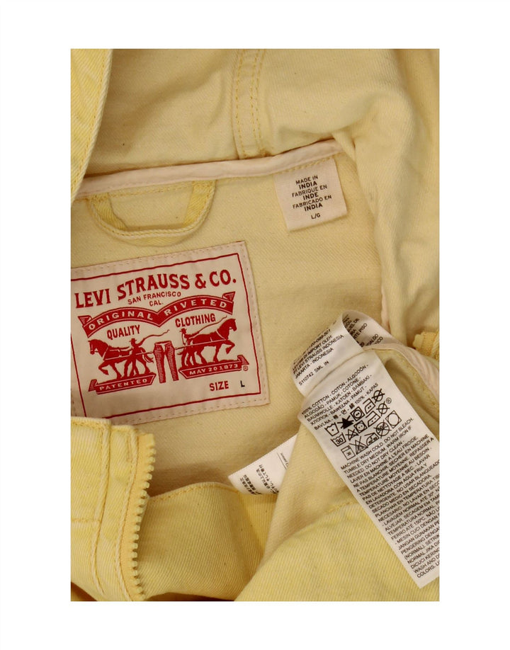 Levi's muški pulover s kapuljačom, traper jakna UK 40, veliki žuti pamuk
