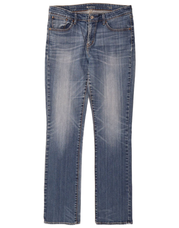 LEVI'S ženske demi curve klasične ravne traperice s usponom W31 L34 plavi pamuk