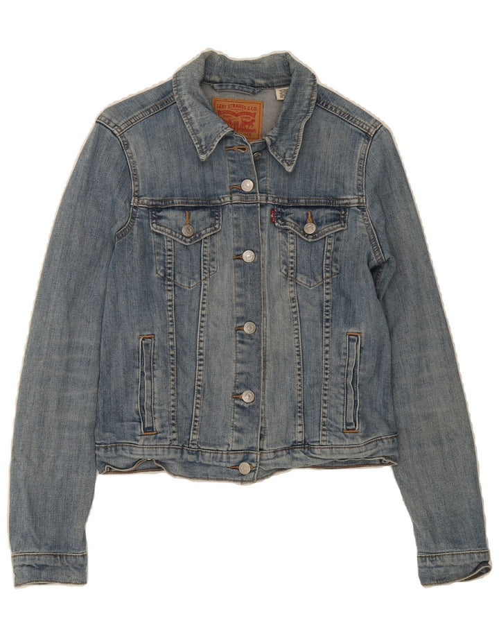 LEVI'S Womens Denim Jacket UK 10 Small Blue Cotton Vintage Levi's and Second-Hand Levi's from Messina Hembry 