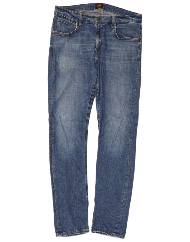 Lee Mens Luke Slim Jeans W30 L32 Plavi pamuk