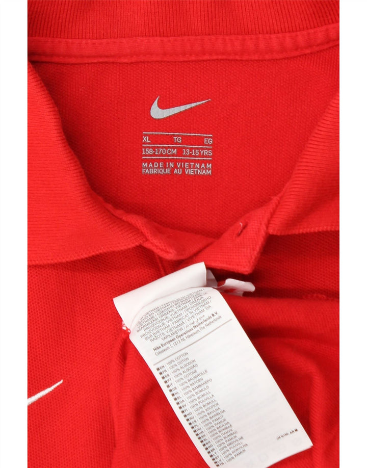 NIKE polo majica za dječake 13-14 godina XL crvena pamuk
