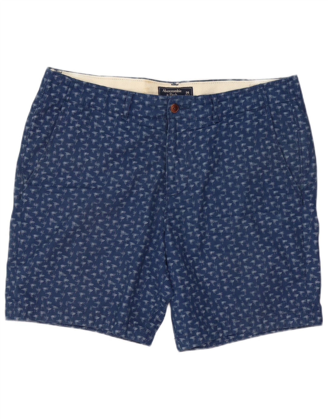 Abercrombie & Fitch muške chino kratke hlače s apstraktnim uzorkom W36 velike tamnoplave