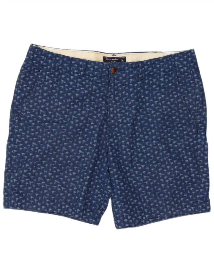 Abercrombie & Fitch muške chino kratke hlače s apstraktnim uzorkom W36 velike tamnoplave