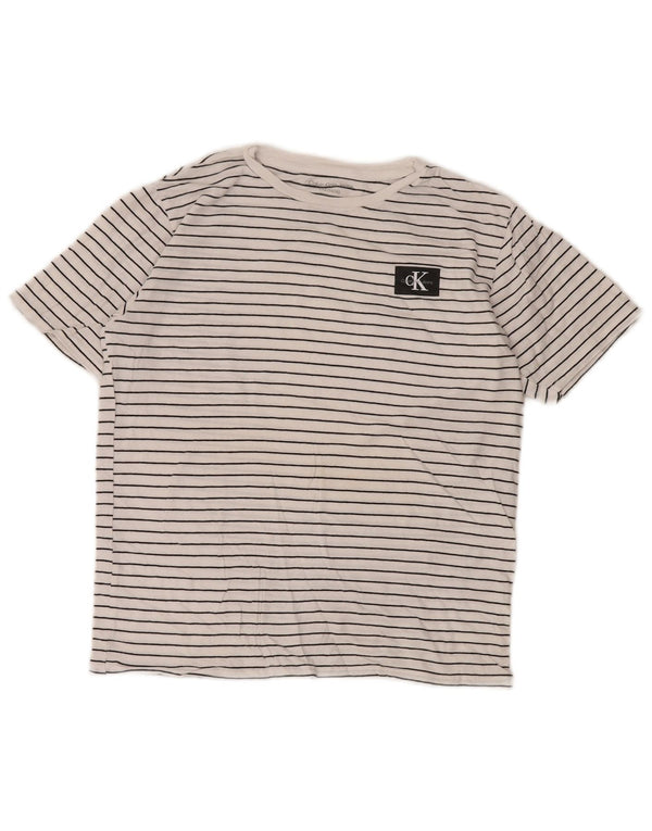 CALVIN KLEIN JEANS Majica kratkih rukava za djevojčice 14-15 godina, velike bijele pruge